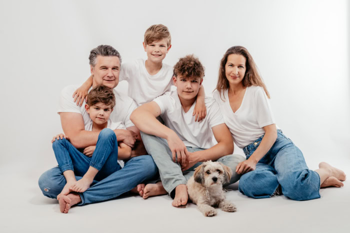 Eine Familie wie ein Baum Fotoshooting im Fotostudio 22