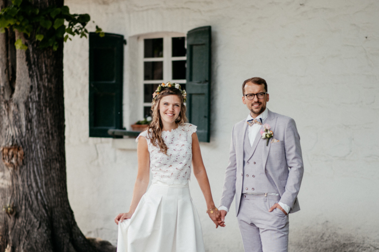 Hochzeitspaar Shooting auf Schloss Linnep in Ratingen durch photoart hübner Deine Hochzeitsfotografin in Deiner Nähe 38